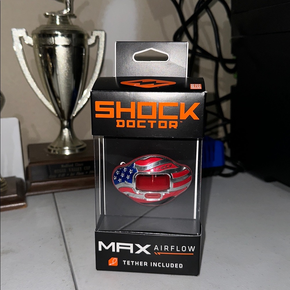 Shock Doctor MAX Airflow American Flag Mouthguard